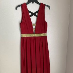 Red and Gold Dress